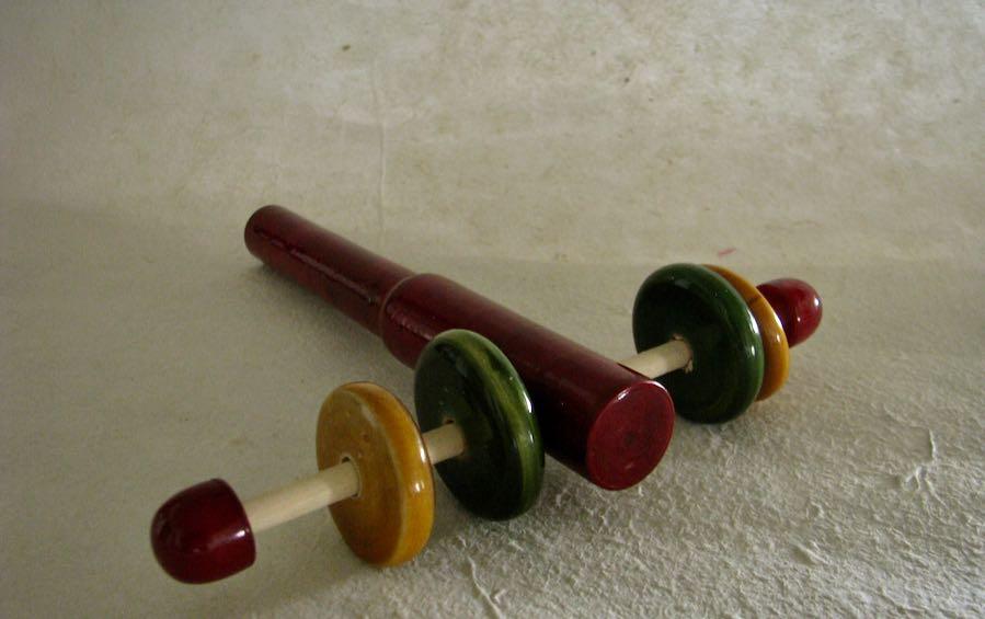 Four Wheel Rattle - Wooden Toys - indic inspirations