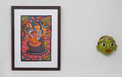 Ganesh Janani | Bengal Patachitra Painting | A4 Frame - paintings - indic inspirations