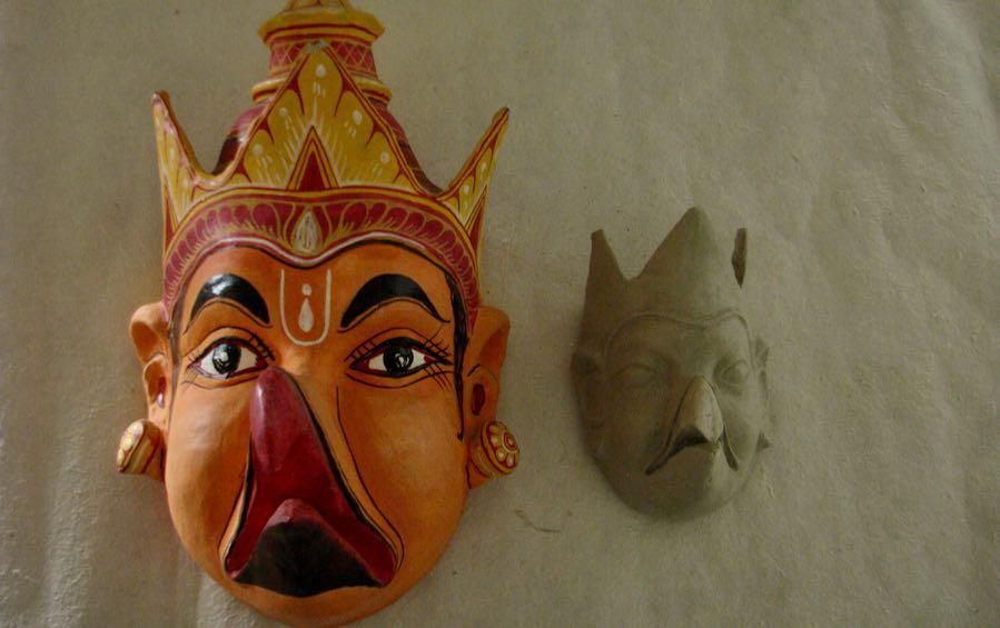 GARUDA - MAJULI MASK - Masks - indic inspirations