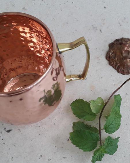 Hammered Copper Moscow Mule Mug - Copper Mugs - indic inspirations