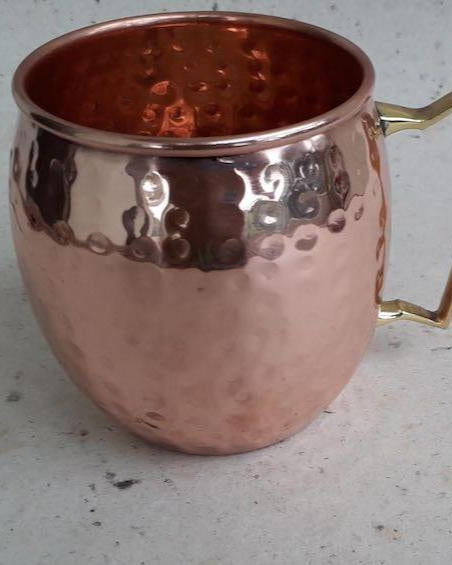 Hammered Copper Moscow Mule Mug - Copper Mugs - indic inspirations