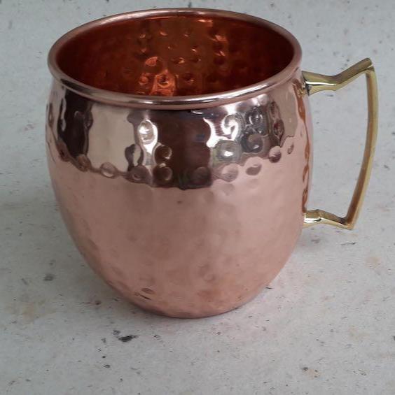 Hammered Copper Moscow Mule Mug - Copper Mugs - indic inspirations