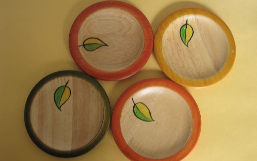 HASIRU LEAF - ROUND COASTER - Coasters - indic inspirations