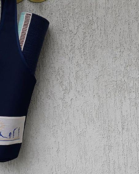 HOBO BAG FOR YOGA - Blue - Yoga bags - indic inspirations