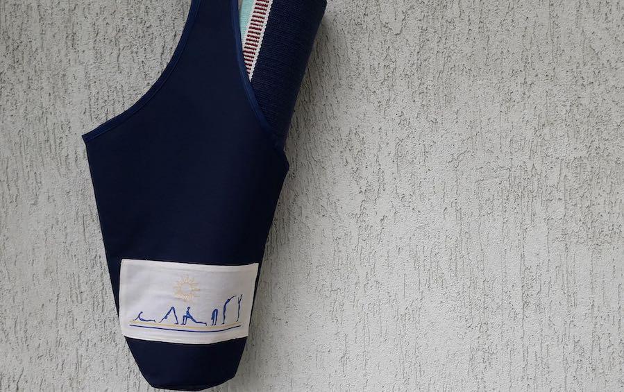 HOBO BAG FOR YOGA - Blue - Yoga bags - indic inspirations