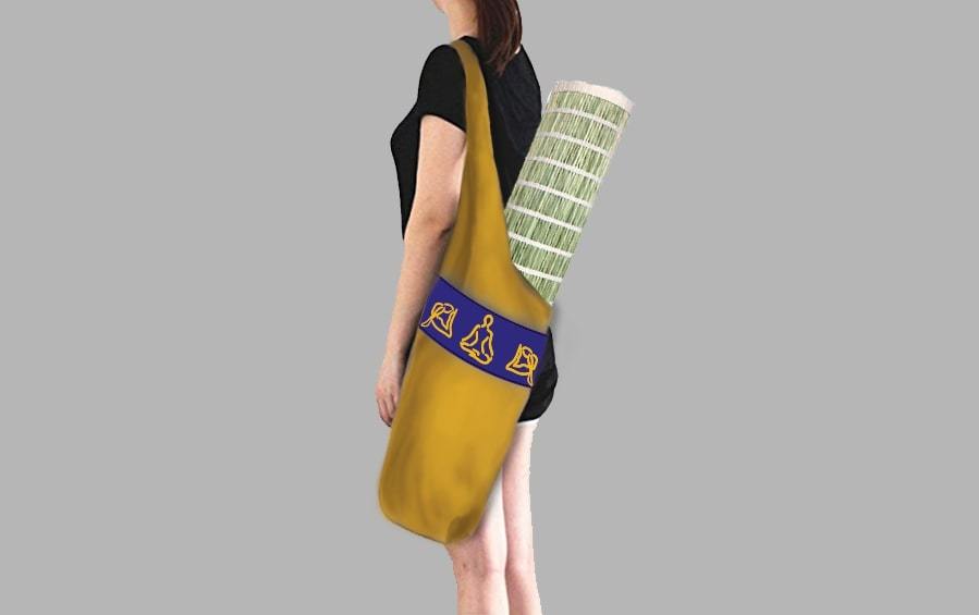 HOBO BAG FOR YOGA - Yellow - Yoga bags - indic inspirations