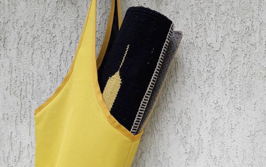 HOBO BAG FOR YOGA - Yellow - Yoga bags - indic inspirations