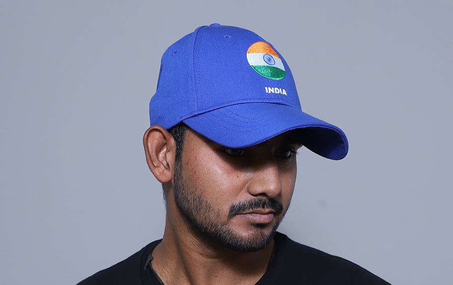 India Cap - Tiranga Combo Rectangular & Round | Royal Blue - Caps - indic inspirations