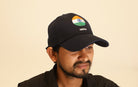 India Cap - Tiranga Round | Navy Blue - Caps - indic inspirations
