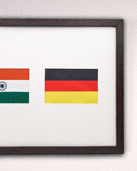 India & Germany | Flag Frame | A3 Size - Flags - indic inspirations