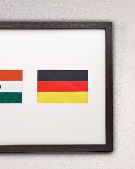 India & Germany | Flag Frame | A3 Size - Flags - indic inspirations