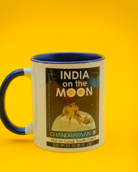 INDIA on the MOON | Chandrayaan 3 | Mug - Cups & Mugs - indic inspirations