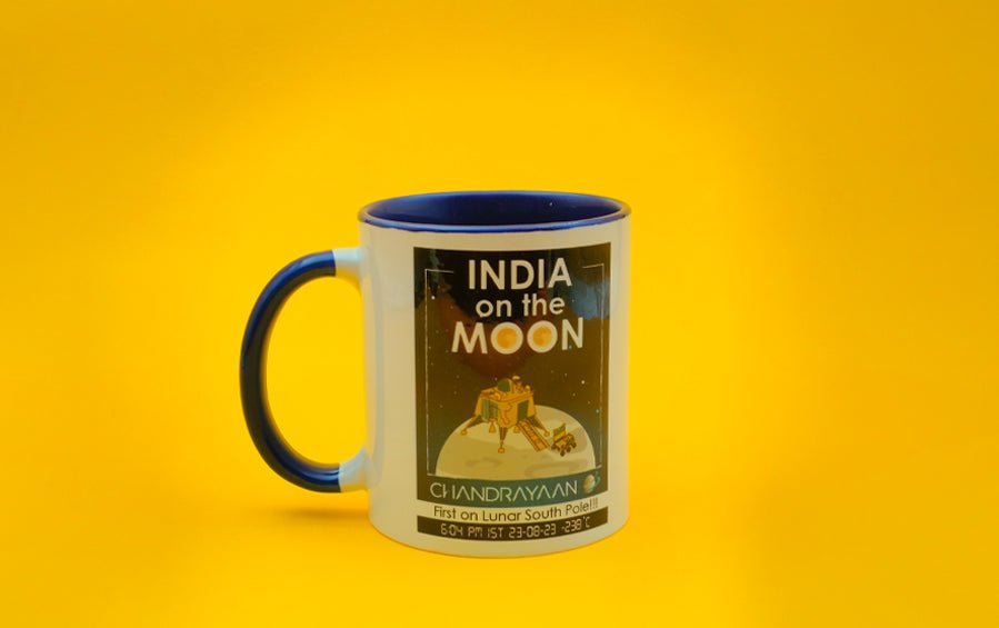 INDIA on the MOON | Chandrayaan 3 | Mug - Cups & Mugs - indic inspirations