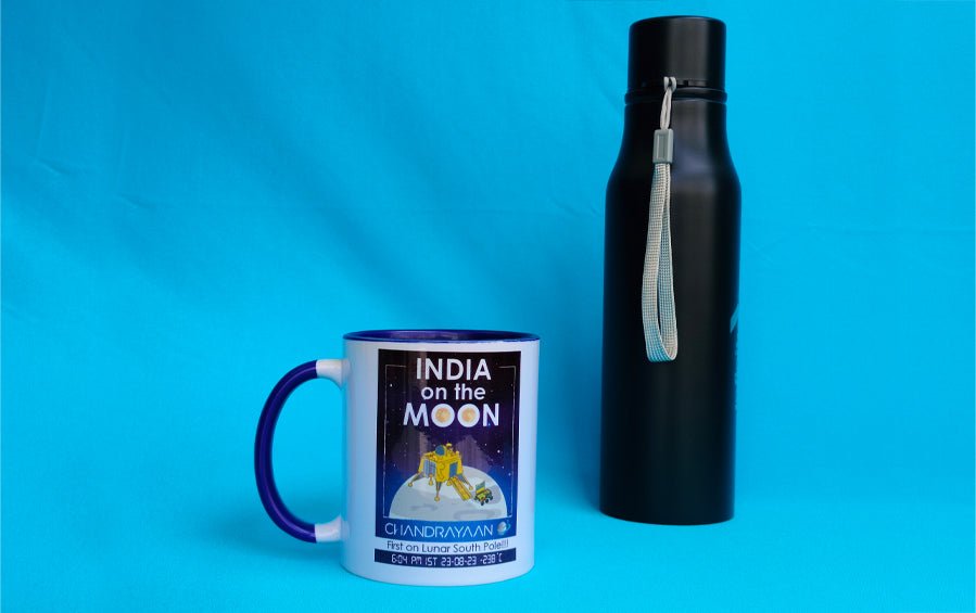 INDIA on the MOON | Chandrayaan 3 | Mug - Cups & Mugs - indic inspirations