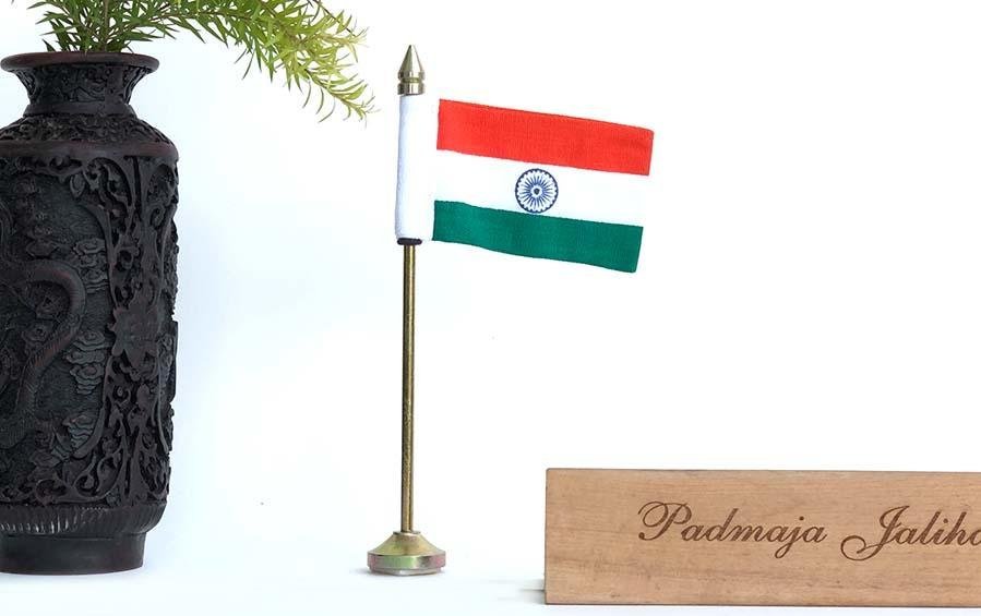 India Table Flag Small - Miniature table flags - indic inspirations