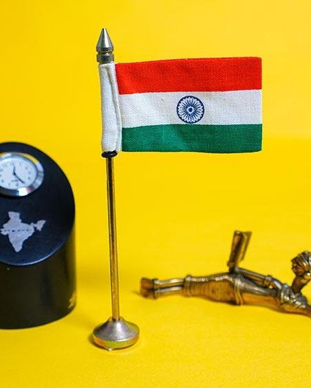 India Table Flag Small - Miniature table flags - indic inspirations