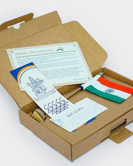 India Table Flag Small - Miniature table flags - indic inspirations