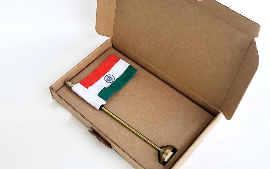 India Table Flag Small - Miniature table flags - indic inspirations