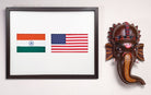 India & United States | Flag Frame | A3 Size - Flags - indic inspirations