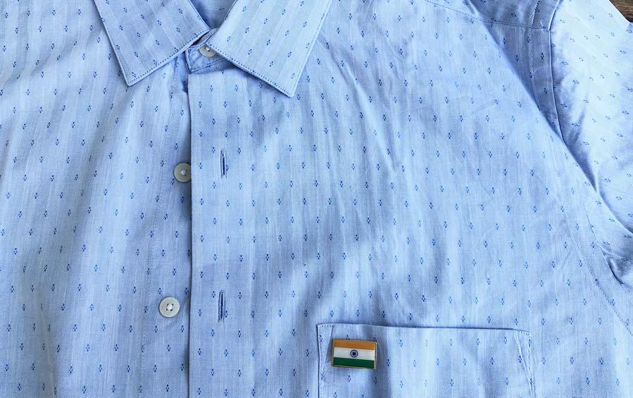 INDIAN FLAG LAPEL PIN RECTANGLE - Set of 11 - Lapel Pins - indic inspirations