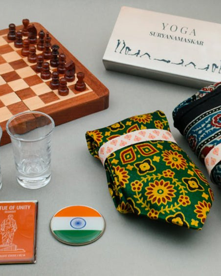 India's Gifts to the World | Corporate Gift Box | Set of 7 - Corporate Sets - indic inspirations