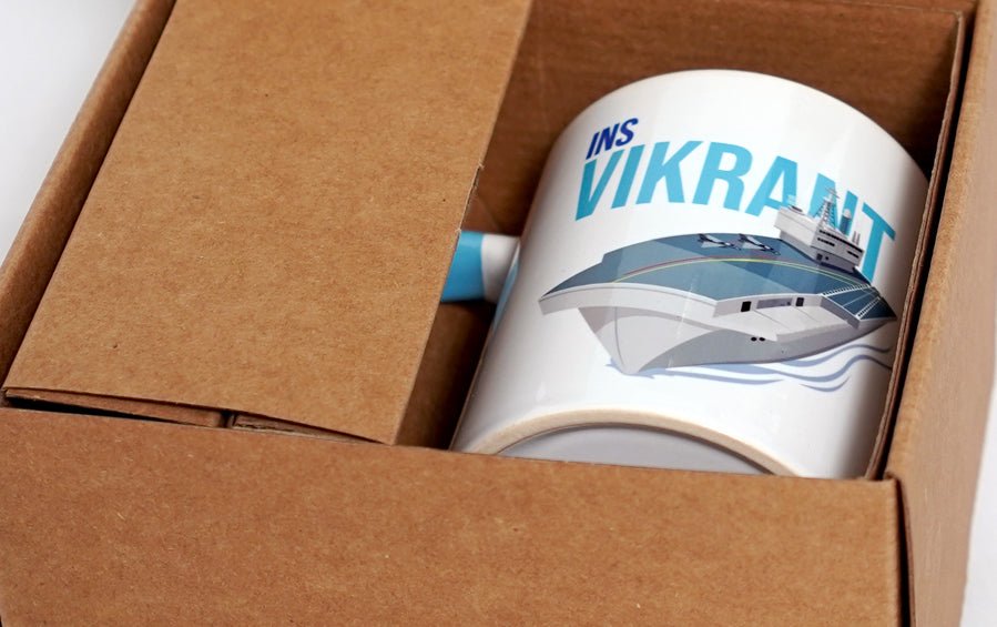 INS VIKRANT | Coffee Mug - Cups & Mugs - indic inspirations