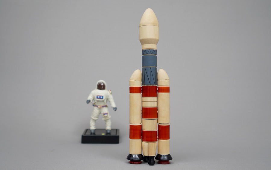 ISRO GSLV Wooden DIY Rocket Model - rocket models - indic inspirations