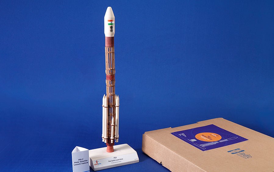 ISRO PSLV Rocket 1:100 DIY Kit - rocket models - indic inspirations