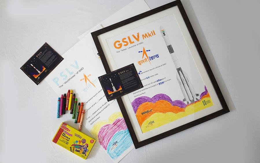 ISRO Rockets | DIY Paintings Frame - DIY kits - indic inspirations