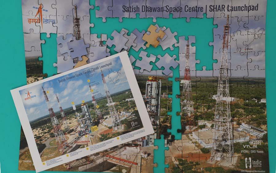 ISRO SHAR Launchpad Jigsaw Puzzle | 150 pieces - puzzles - indic inspirations