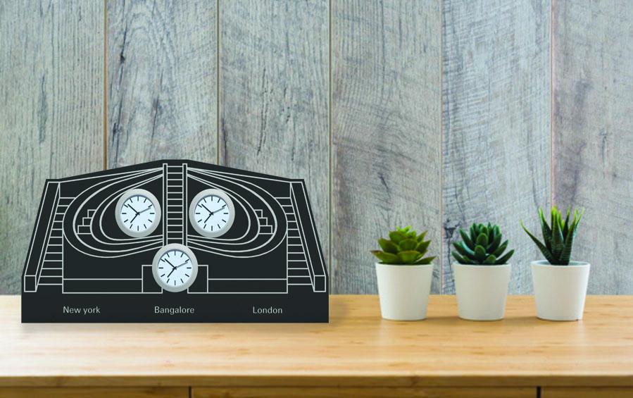 JANTAR MANTAR Inspired World Clock - Desk clocks - indic inspirations