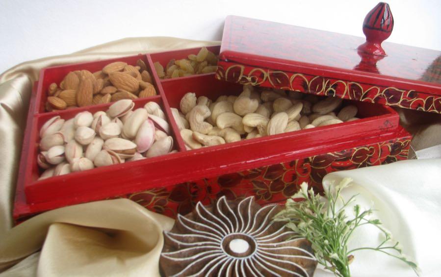 Kashmiri Diwali Dry Fruit Box - Boxes - indic inspirations