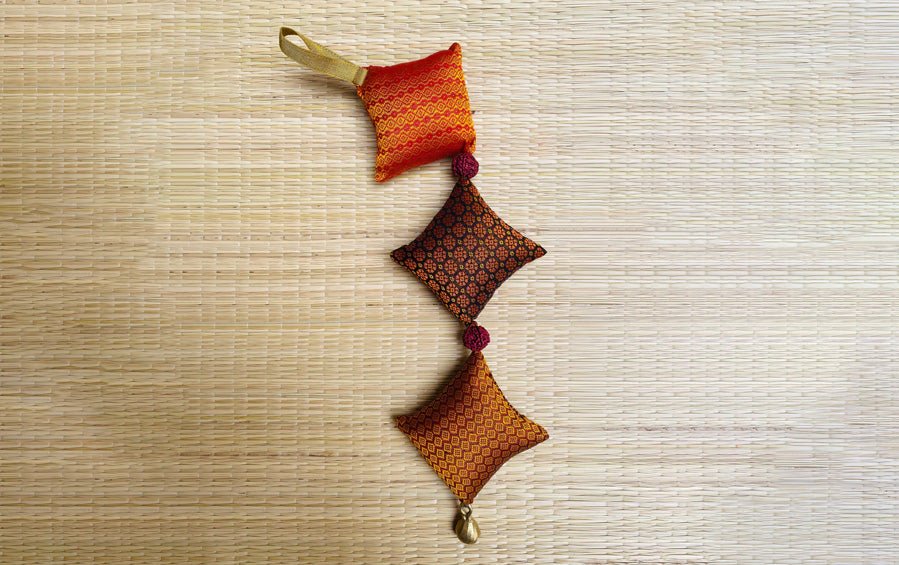 Khunn Fabric Kite Hanging Ganesha 15" - Decorative Hangings - indic inspirations