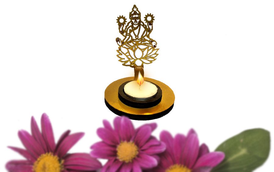 Laxmi Diya – Brass Cutwork - Tealight Holders - indic inspirations