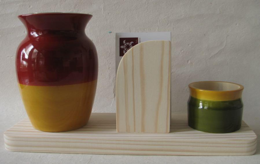 LOTA - DESKTOP PLANTER - Red+Yellow - Desk Organizers - indic inspirations