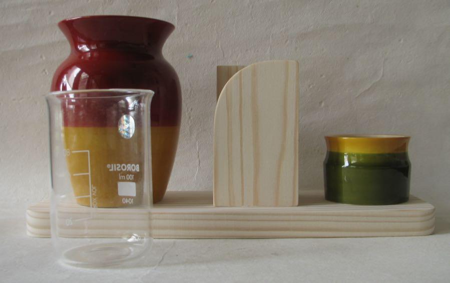 LOTA - DESKTOP PLANTER - Red+Yellow - Desk Organizers - indic inspirations