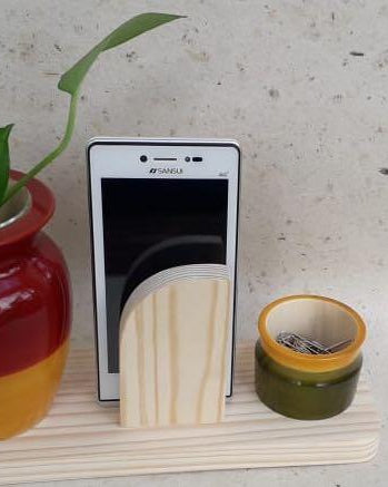 LOTA - DESKTOP PLANTER - Red+Yellow - Desk Organizers - indic inspirations