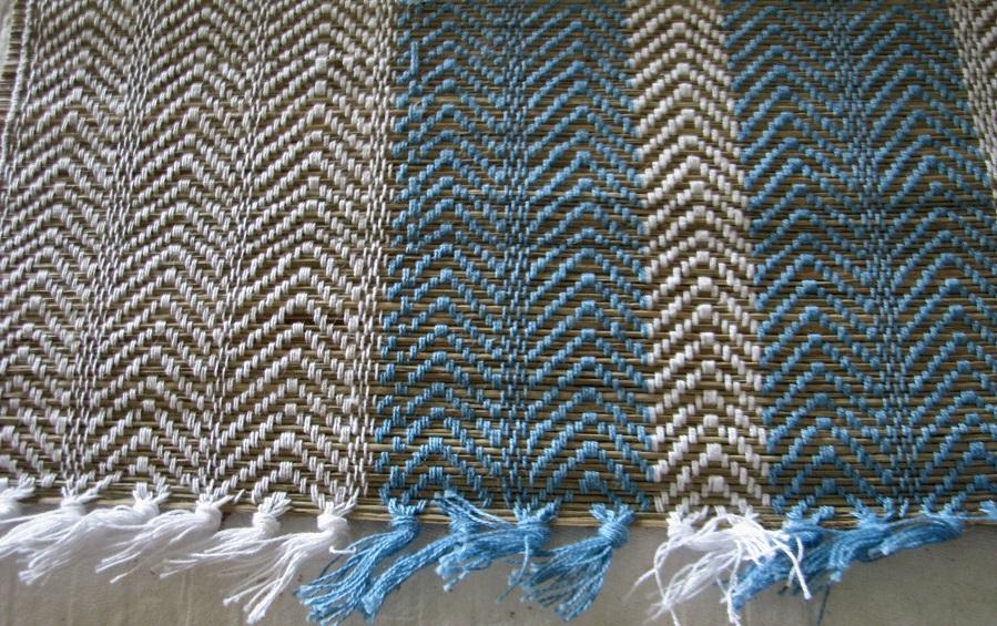 Madur Table Runner Mat Set Blue - table runner and mat sets - indic inspirations