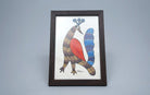Majestic Peacock | Gond Painting | A5 Frame - paintings - indic inspirations