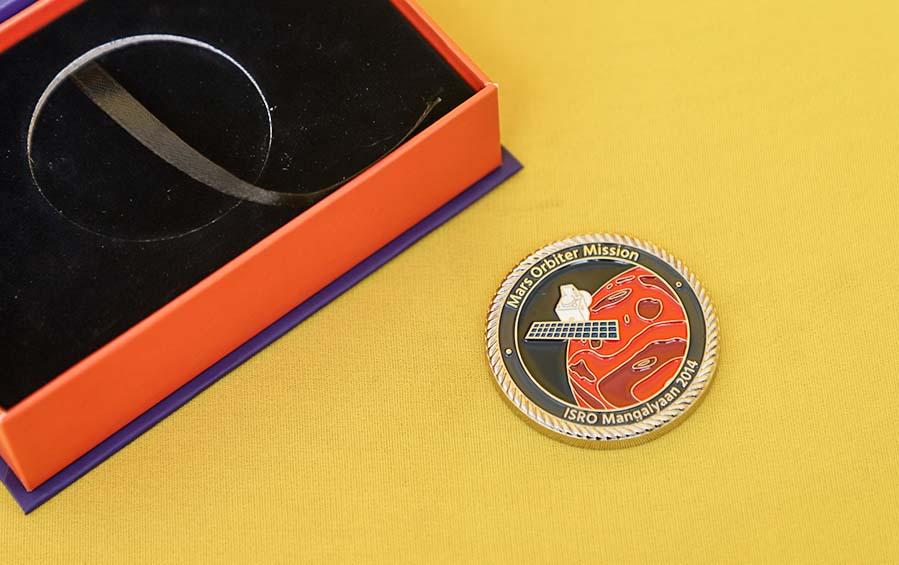 Mangalyaan Commemorative Medallion - Coins - indic inspirations