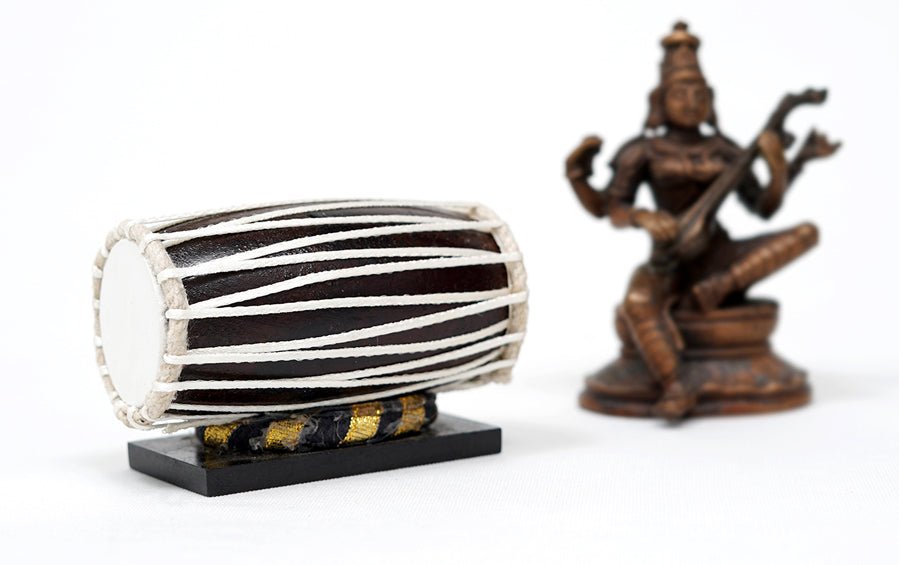 Mridangam | Wooden Miniature - Miniature Musical Instruments - indic inspirations