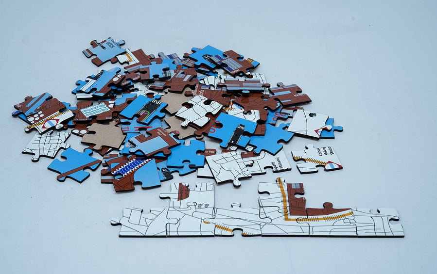 Mumbai | The Big Port | Jigsaw Puzzle | 80 pieces - puzzles - indic inspirations