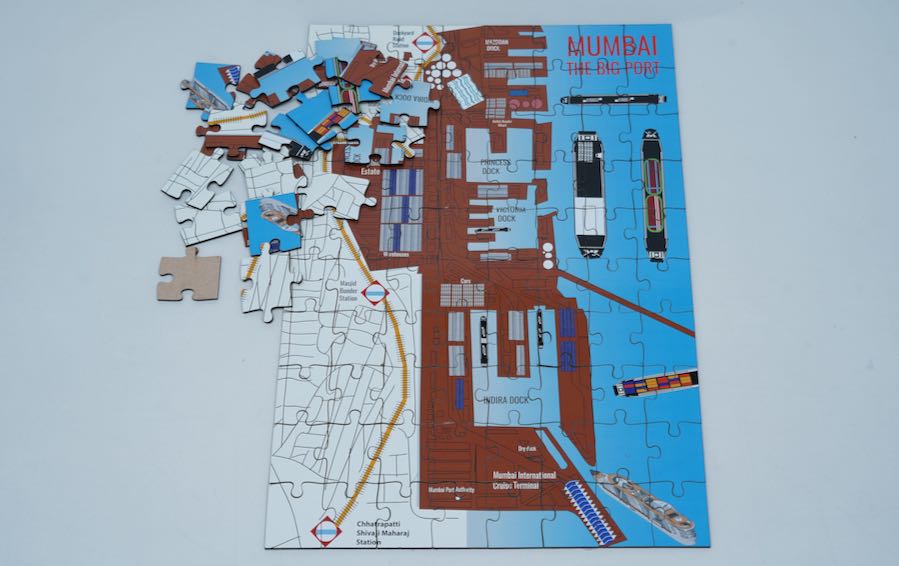 Mumbai | The Big Port | Jigsaw Puzzle | 80 pieces - puzzles - indic inspirations