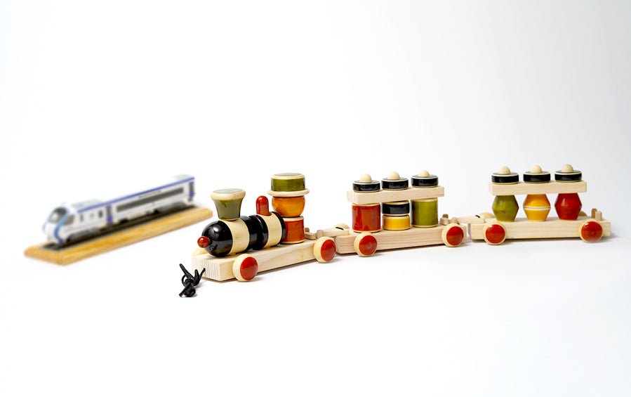 My Train | Wooden Train Toy | Wooden Train Set - Wooden Toys - indic inspirations