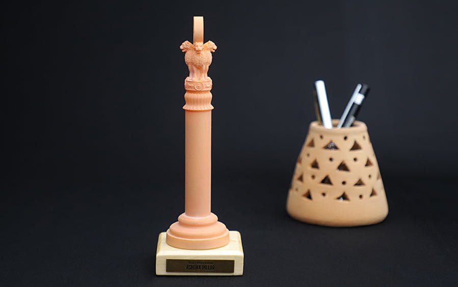 NDA Ashoka Pillar - Desk showpiece - indic inspirations