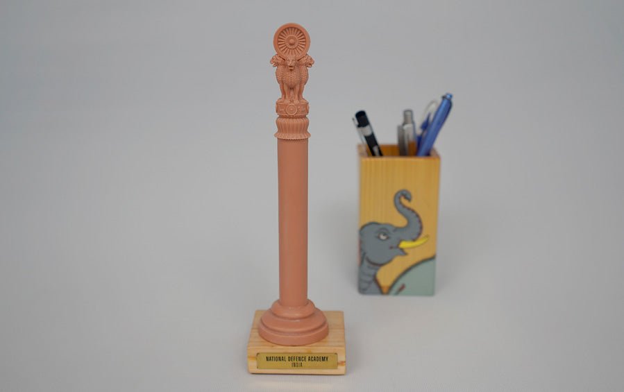 NDA Ashoka Pillar - Desk showpiece - indic inspirations