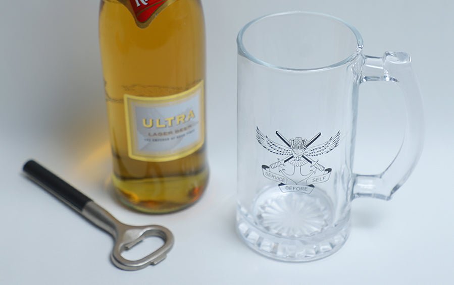 NDA Logo - Beer Glass - Beer Mugs - indic inspirations