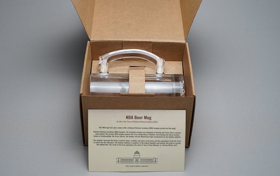 NDA Logo - Beer Glass - Beer Mugs - indic inspirations