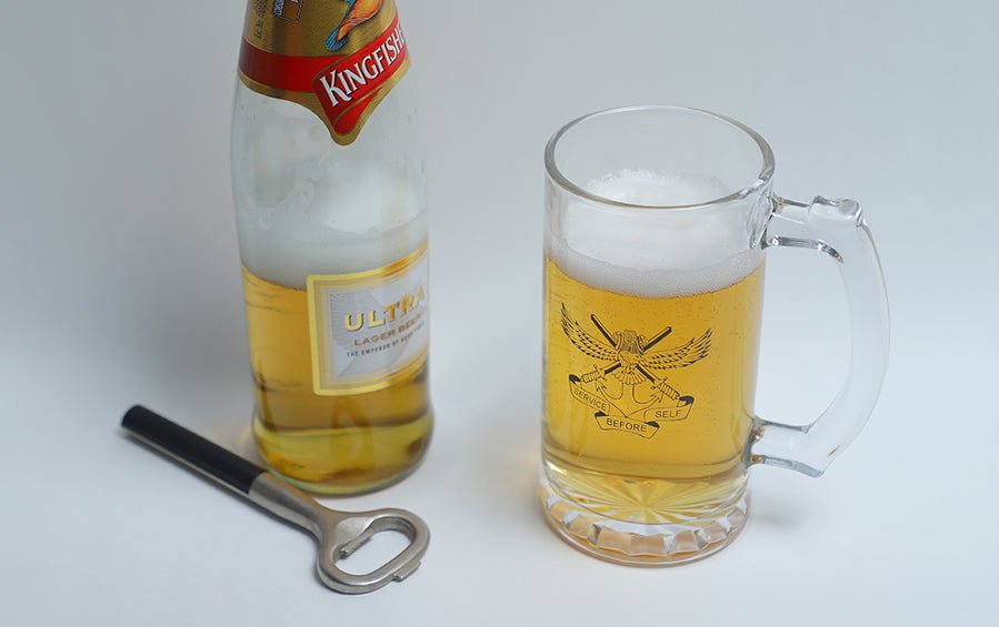 NDA Logo - Beer Glass - Beer Mugs - indic inspirations