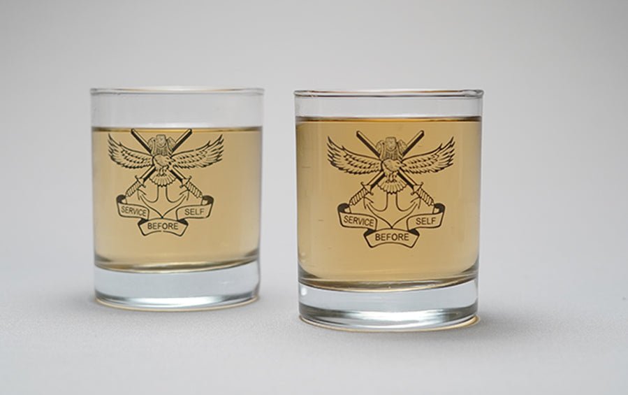 NDA Logo - Whiskey Glasses - Set of 2 - Whiskey Glasses - indic inspirations